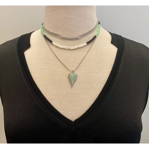 Christian Siriano New York Three Layered Statement Necklace‎ NWT - Picture 1 of 7